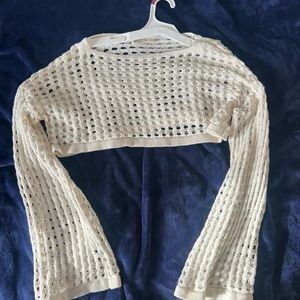 cropped knit top